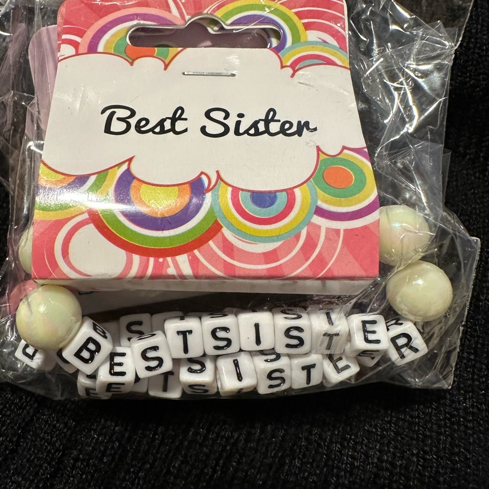 3 pack Handmade Round Beads Stretchy Bracelet " choose your saying”